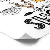 Herfst Woodland Animal Shower Welkomstbord Poster (Hoek)