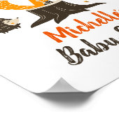 Herfst Woodland Animal Shower Welkomstbord Poster (Hoek)