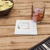 Herfst Woodland Animals Autumn Baby shower Papier Servet