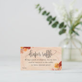 Herfst Woodland Animals Baby Diaper Raffle Ticket (Staand voorkant)
