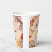 Herfst Woodland Animals Baby shower gepersonalisee Papieren Bekers (Rechts)