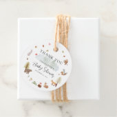 Herfst Woodland Animals Boys Baby shower Dank u Bedankjes Labels (In situ)