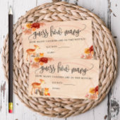 Herfst Woodland Animals raden hoeveel spel Kaart Visitekaartje