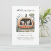 Herfst woodland Baby shower Kaart (Staand voorkant)