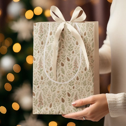 Herfst Woodland Botanical Pattern | Herfstdromen Medium Cadeauzakje