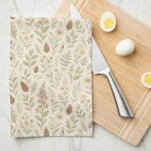 Herfst Woodland Botanical Pattern   Herfstdromen Theedoek