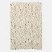 Herfst Woodland Botanical Pattern | Herfstdromen Theedoek (Verticaal)