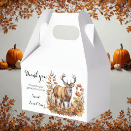 Herfst Woodland Deer Animal Forest Baby shower Bedankdoosjes