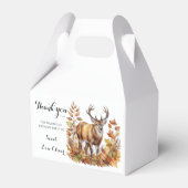 Herfst Woodland Deer Animal Forest Baby shower Bedankdoosjes (Voorkant Zijde)