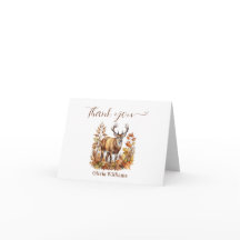 Herfst Woodland Deer Animal Forest Baby shower