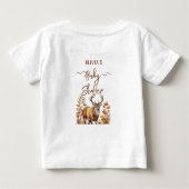 Herfst Woodland Deer Baby shower Ballon (Achterkant)