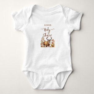 Herfst Woodland Deer Baby shower Ballon Romper