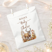 Herfst Woodland Deer Baby shower Bedankzakje (Geknipt)
