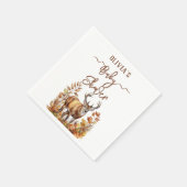 Herfst Woodland Deer Baby shower Servet (Hoek)