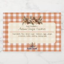 Herfst Woodland Greenery Gingham