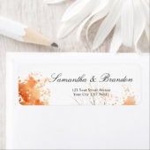 Herfst woodland, herfst bruiloft retour adres labe etiket (Insitu)