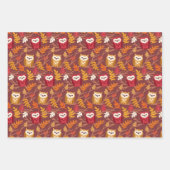 Herfst Woodland herfst vos uil pompoen Inpakpapier Vel (Voorkant 2)