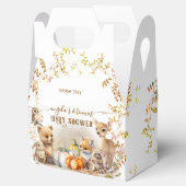 Herfst Woodland Little Pumpkin Baby shower Bedankdoosjes (Geopend)