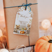 Herfst Woodland Little Pumpkin Baby shower Cadeaulabel