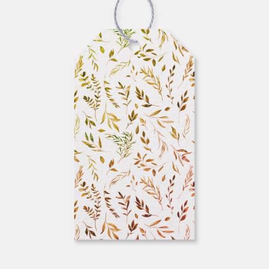 Herfst Woodland Little Pumpkin Baby shower Cadeaulabel (Achterkant)