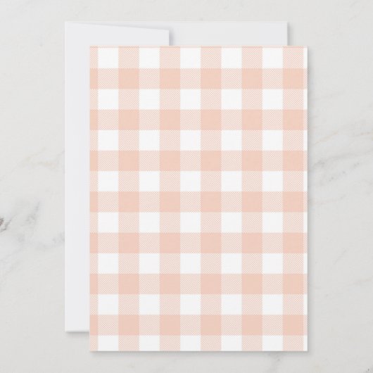 Herfst Woodland Little Pumpkin Baby shower Invitat Kaart (Achterkant)