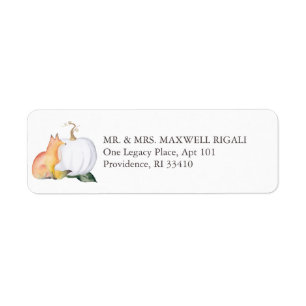 Herfst Woodland Retouradres Enveloplabels Etiket