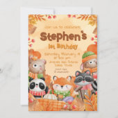 Herfst Woodlands Verjaardag Kaart (Voorkant)