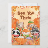 Herfst Woodlands Verjaardag Kaart (Achterkant)