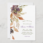 Herfst wordt geolieerd en Succulent | PAARSE WATER Kaart (Voorkant)