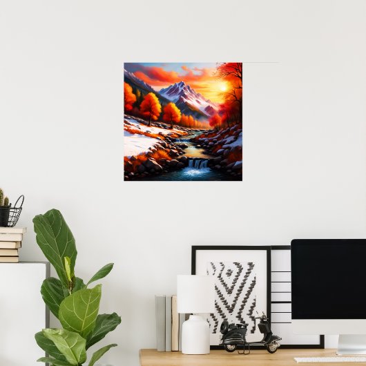 Herfst wordt winter poster (Thuiskantoor)