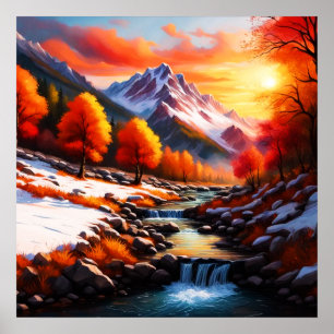 Herfst wordt winter poster