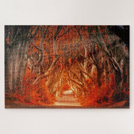 Herfst woud zonlicht fantasielandschap 20 x 30 inc legpuzzel (Horizontaal)