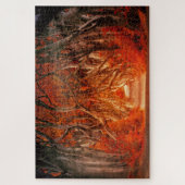 Herfst woud zonlicht fantasielandschap 20 x 30 inc legpuzzel (Verticaal)