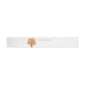 Herfst wrap around mailing label adreslabel wikkel (Individueel)