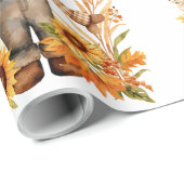 Herfst Wrapping Papier, Herfst vogelverschrikker e Cadeaupapier (Rol Hoek)