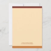 Herfst Wreate Thanksgiving Dinner Invitation Kaart (Achterkant)