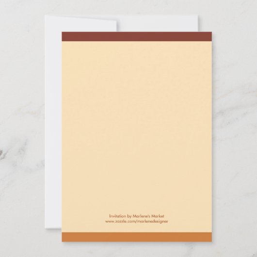 Herfst Wreate Thanksgiving Dinner Invitation Kaart (Achterkant)