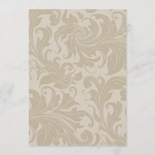 Herfst Wreater Thanksgiving Dinner Menu Card (Achterkant)