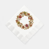 Herfst Wreath Cocktail Paper Napkin Servet (Hoek)