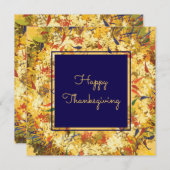 Herfst Wreath Feestdagenkaart (Voorkant / Achterkant)