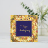 Herfst Wreath Feestdagenkaart (Staand voorkant)