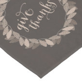 Herfst Wreath geeft Bedankt | THANKSGIVING Korte Tafelloper (Hoek)