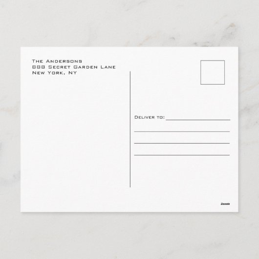 Herfst Wreath Modern Thanksgiving Foto Feestdagenkaart (Achterkant)