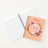 Herfst Wreath Quote Gratitude Journal Notitieboek (Binnen)