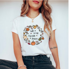 Herfst Wreath Quote - Herfst is mijn favoriete sei T-shirt