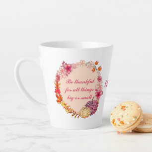 Herfst Wreath Quote Latte Mok