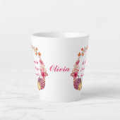 Herfst Wreath Quote Latte Mok (Voorkant)