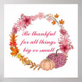 Herfst Wreath Quote Poster (Voorkant)