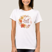 Herfst Wreath Quote T-shirt (Voorkant)