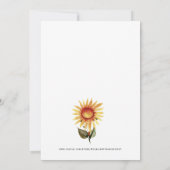 Herfst Wreator Sunflower Thanksgiving Gathering Kaart (Achterkant)